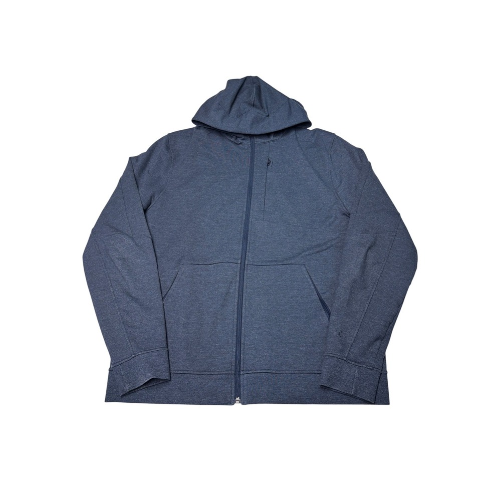 Lululemon Pace Breaker Jacket Hoodie Full Zip Men XL Heathered Navy Blue LM4680S
